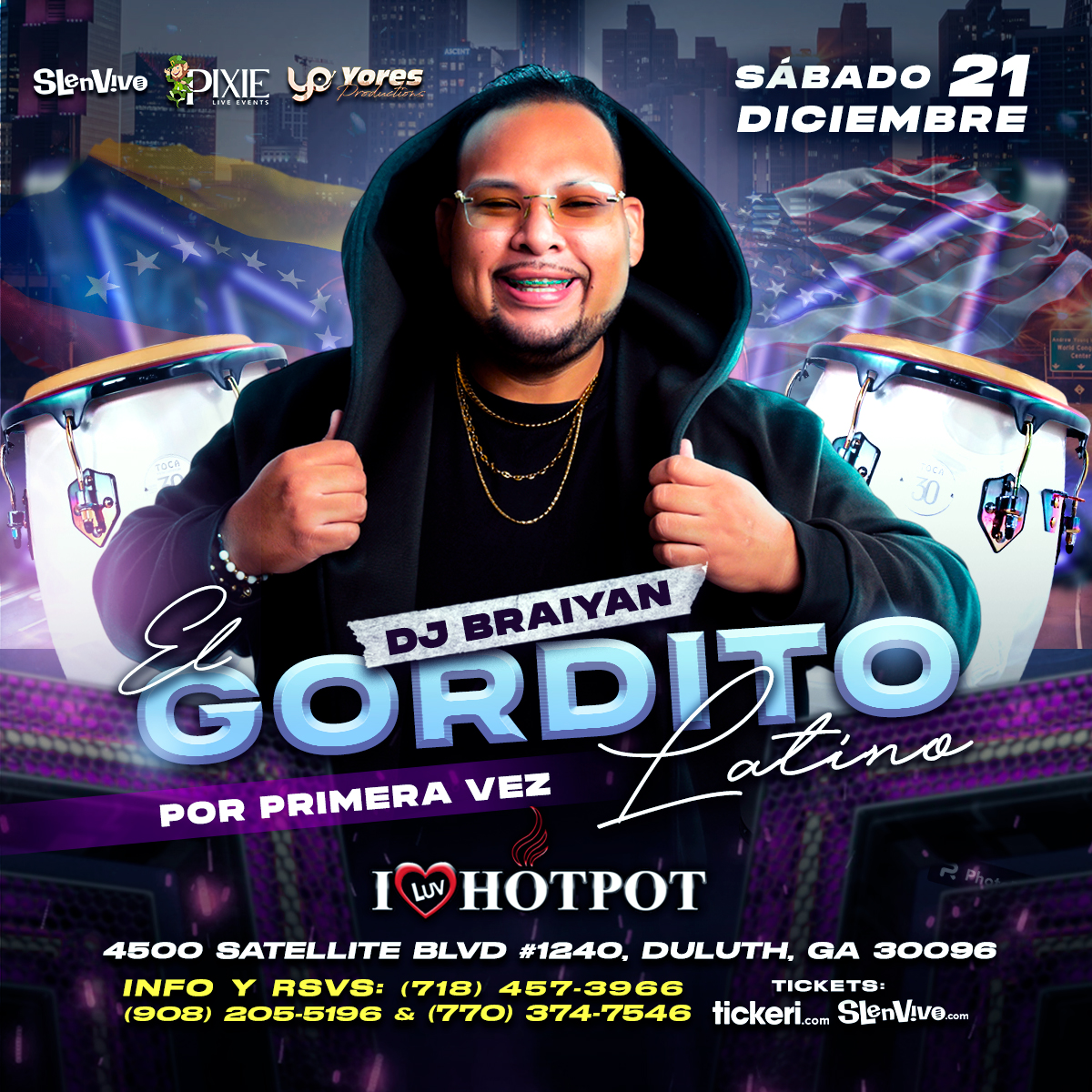 DJ EL GORDITO LATINO EN ATLANTA, GA!